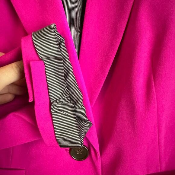 Worthington Extreme Orchid Blazer Pink Purple Size Petite Large Career Office - Picture 5 of 6